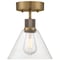 Access Lighting Port Nine Martini, Martini LED SemiFlush, Antique Brushed Brass Finish, Clear Glass 63146LEDDLP-ABB/CLR - alternate 5